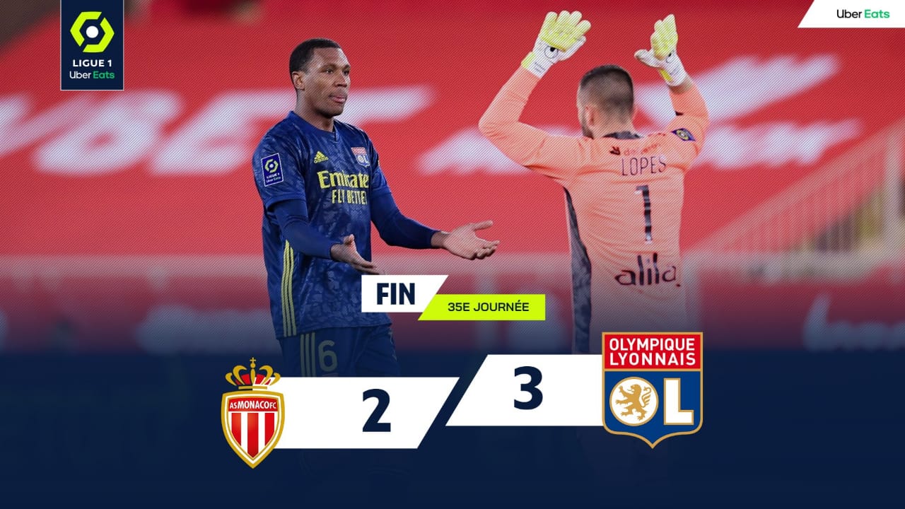 Jogo histórico entre AS Monaco e OL marca a rodada 35 da Ligue 1 Uber Eats