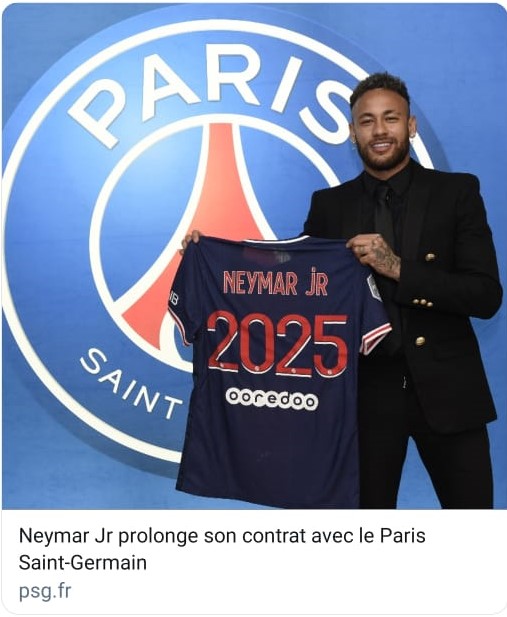 Paris Saint-Germain e Neymar chegam a um acordo sobre a extensão de contrato do craque brasileiro